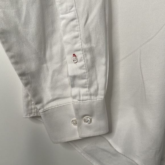 Tommy Hilfiger Slim Fit Button Down Shirt Mens Size 15 White - Picture 5 of 5